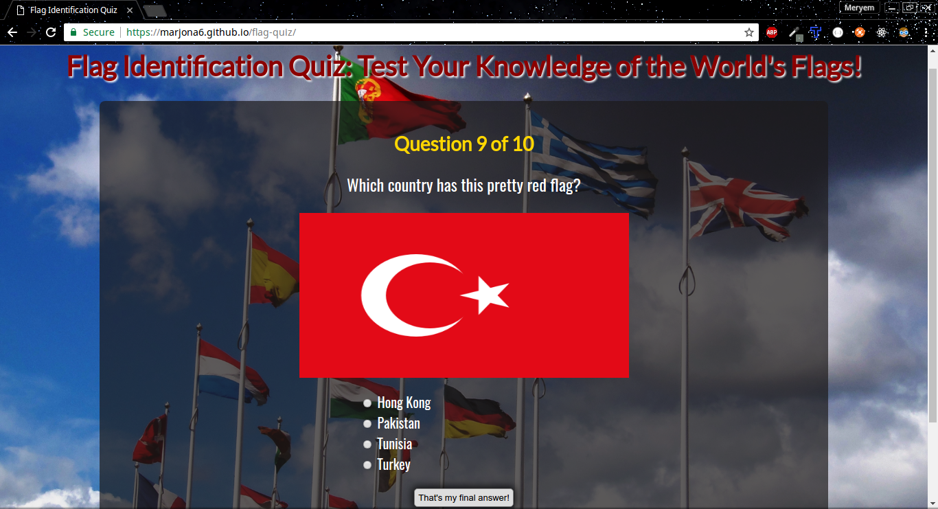 Flag Quiz